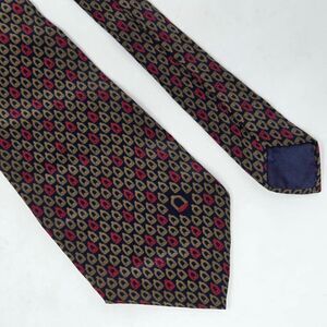 ORPHEUS ITALY SILK TIE BLACK GOLD RED EQUESTRIAN HORSE STIRRUPS 4.5" X 57"